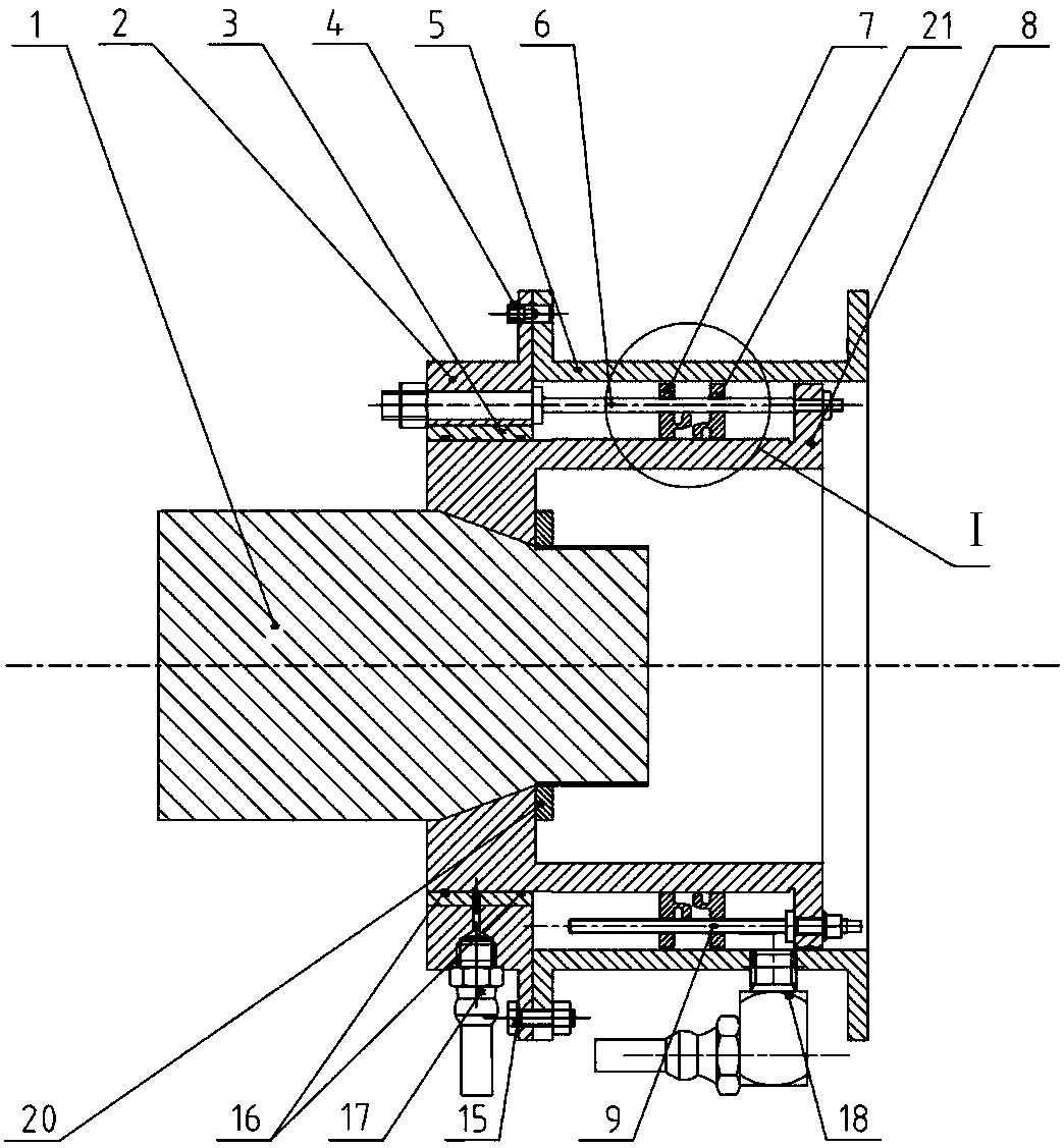 Parameter adjustable squeeze oil film damper performance testing device