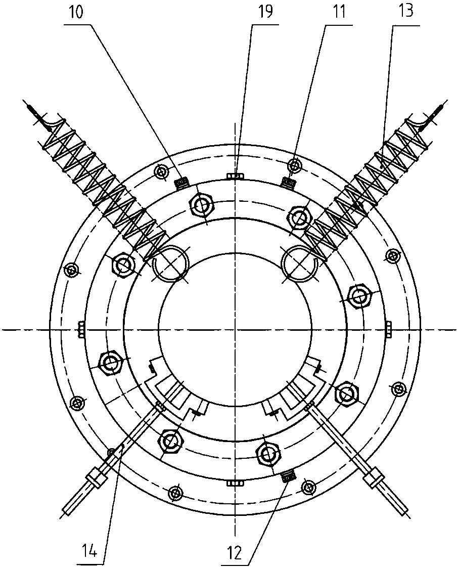 Parameter adjustable squeeze oil film damper performance testing device