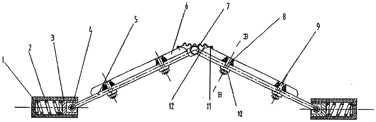 An elastic non-damaging vehicle deceleration arch