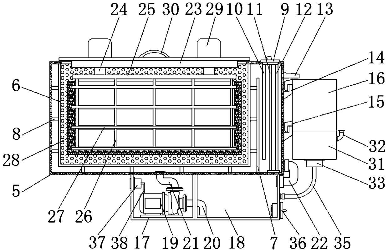 Conveyor net self-cleaning device for frying box