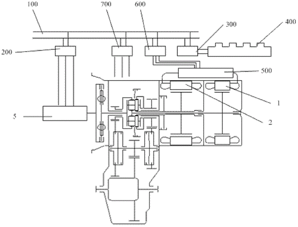 Dual-mode hybrid transmission and hybrid powertrain