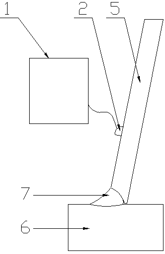 Ultrasonic phased array detection method of steel box beam U-rib angle welding seam