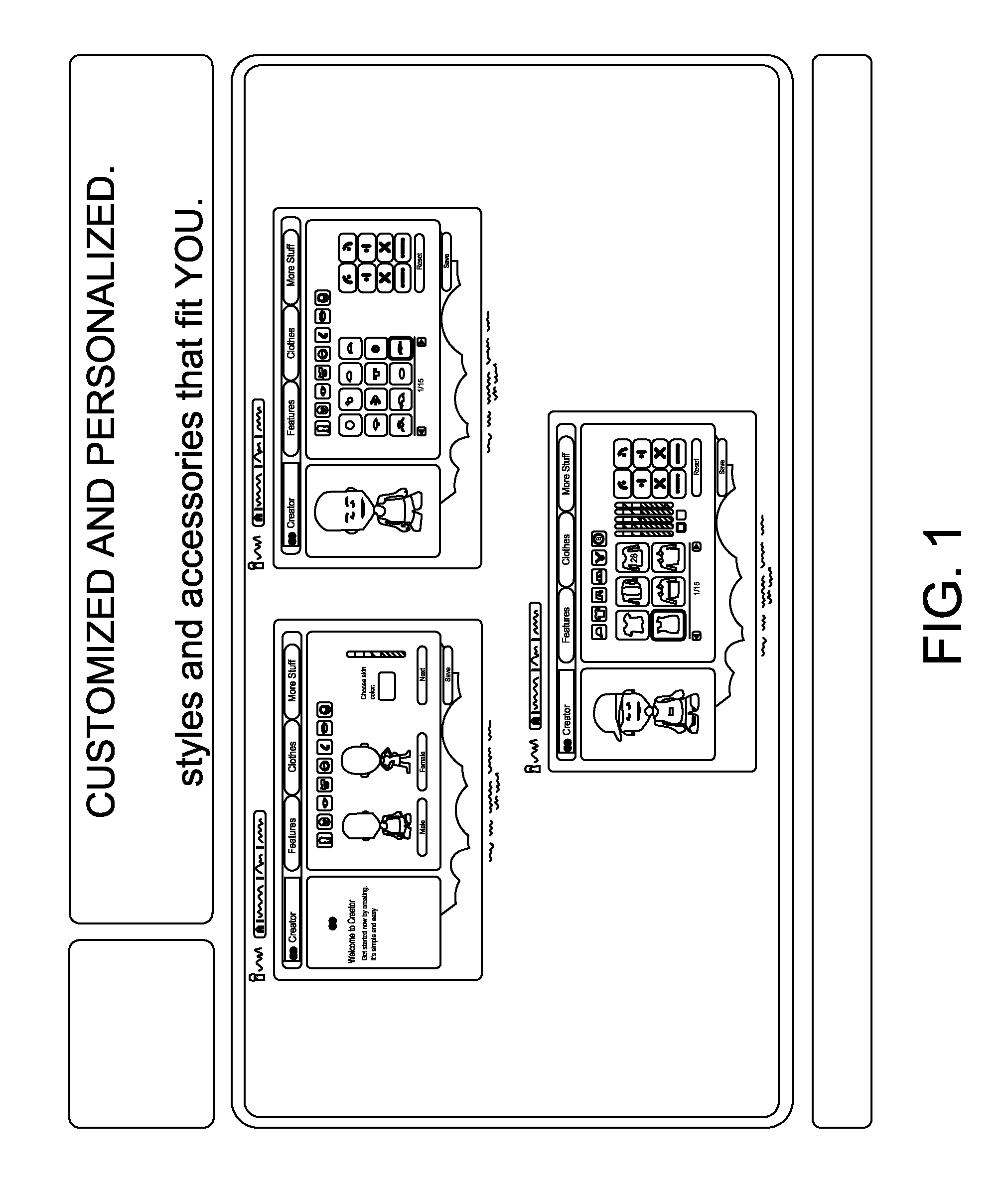 Widgetized avatar and a method and system of virtual commerce including same