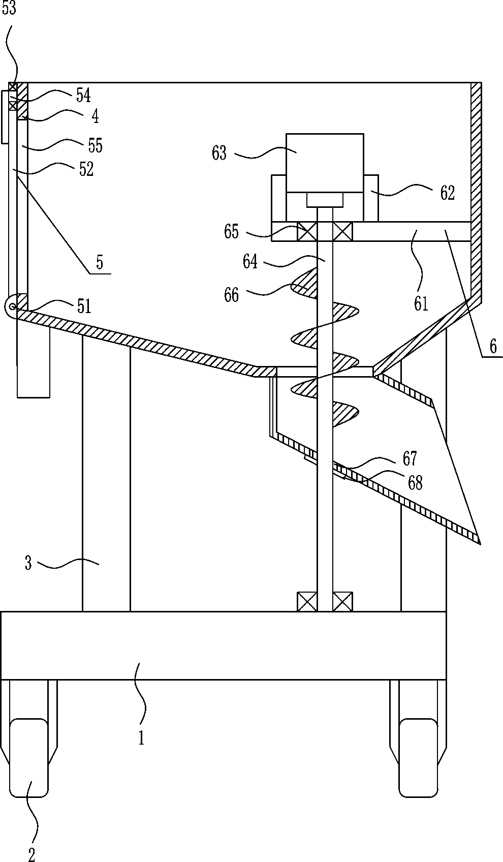 Trough forage adding device for livestock farm