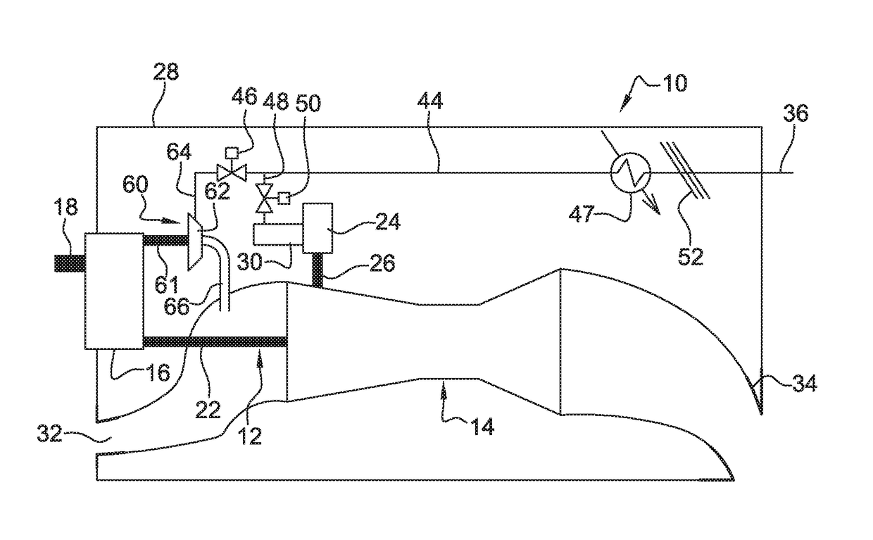 Supply of air to an air-conditioning circuit of an aircraft cabin