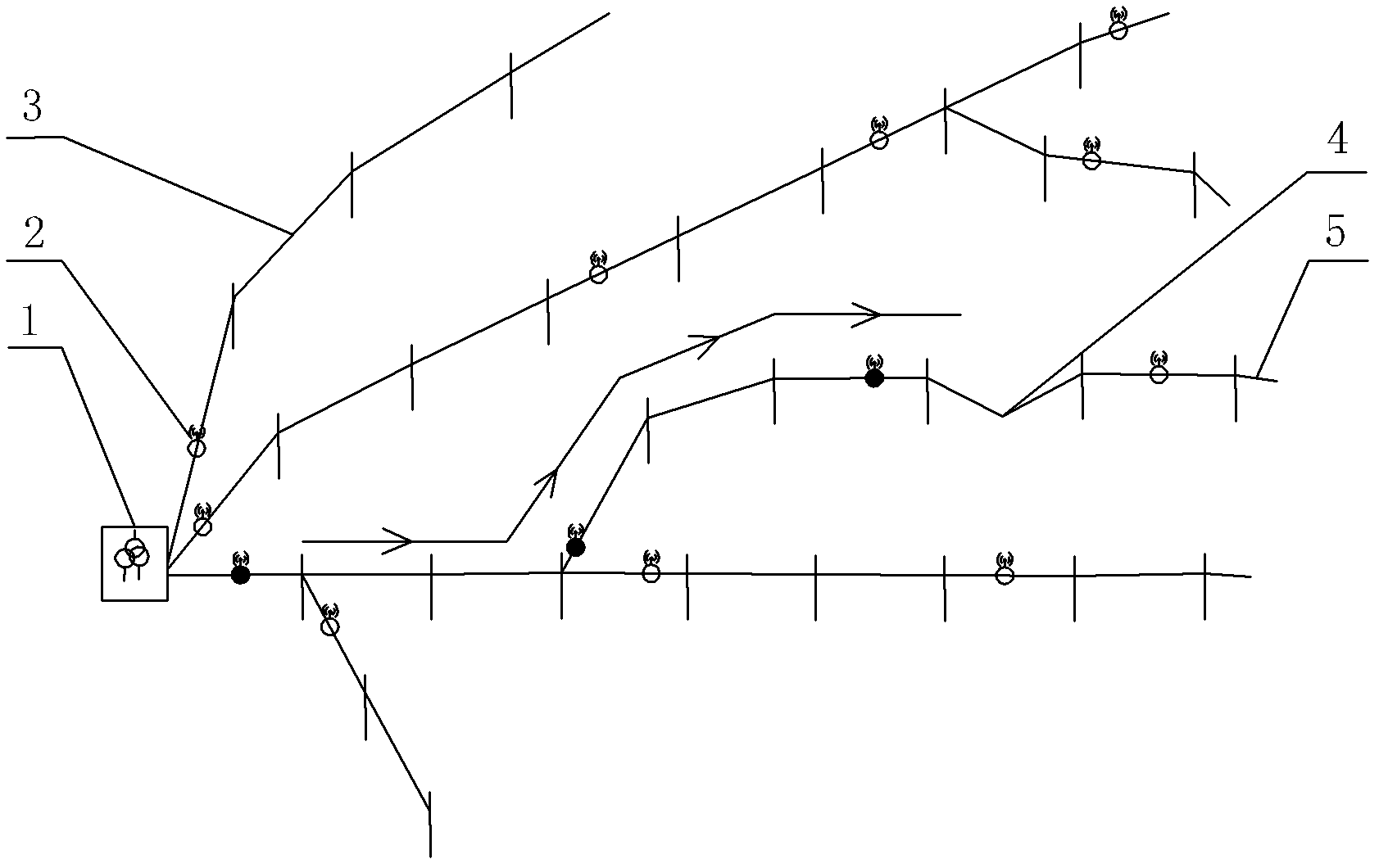 Method and device for quickly locating faults of overhead line on basis of time synchronization