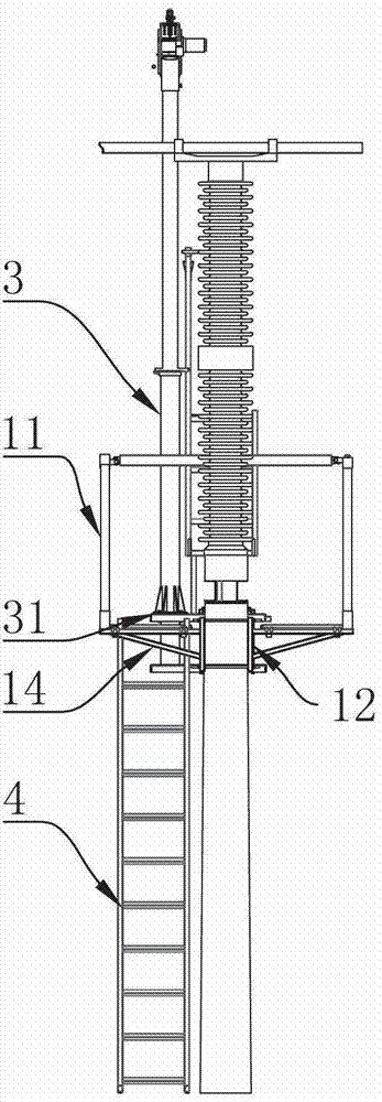 Tubular busbar post insulator overhaul platform