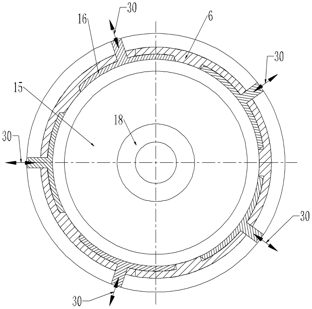 Tunable rounding cavity type high-power microwave plasma chemical vapor deposition device