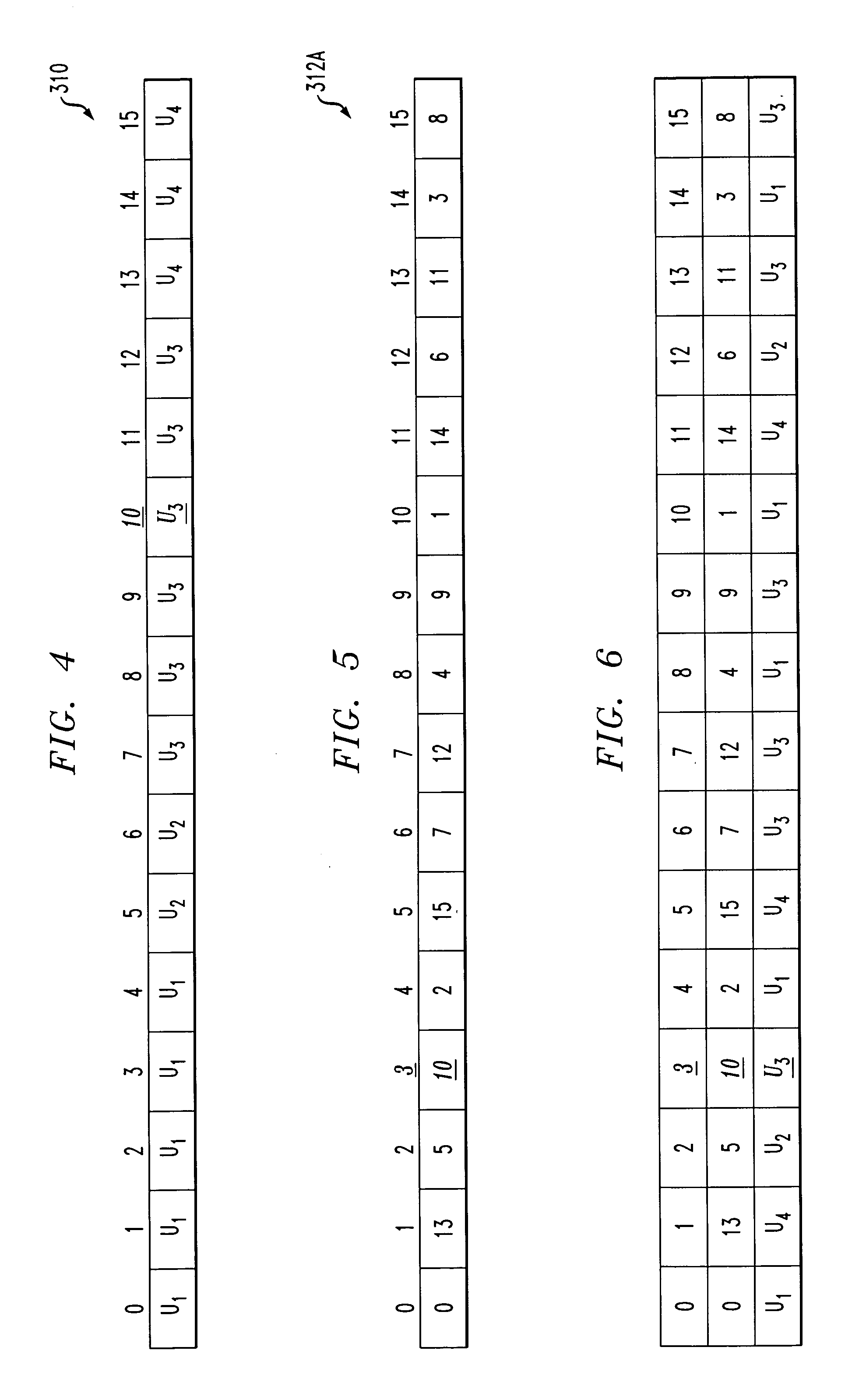 Frame mapping scheduler for scheduling data blocks using a mapping table and a weight table