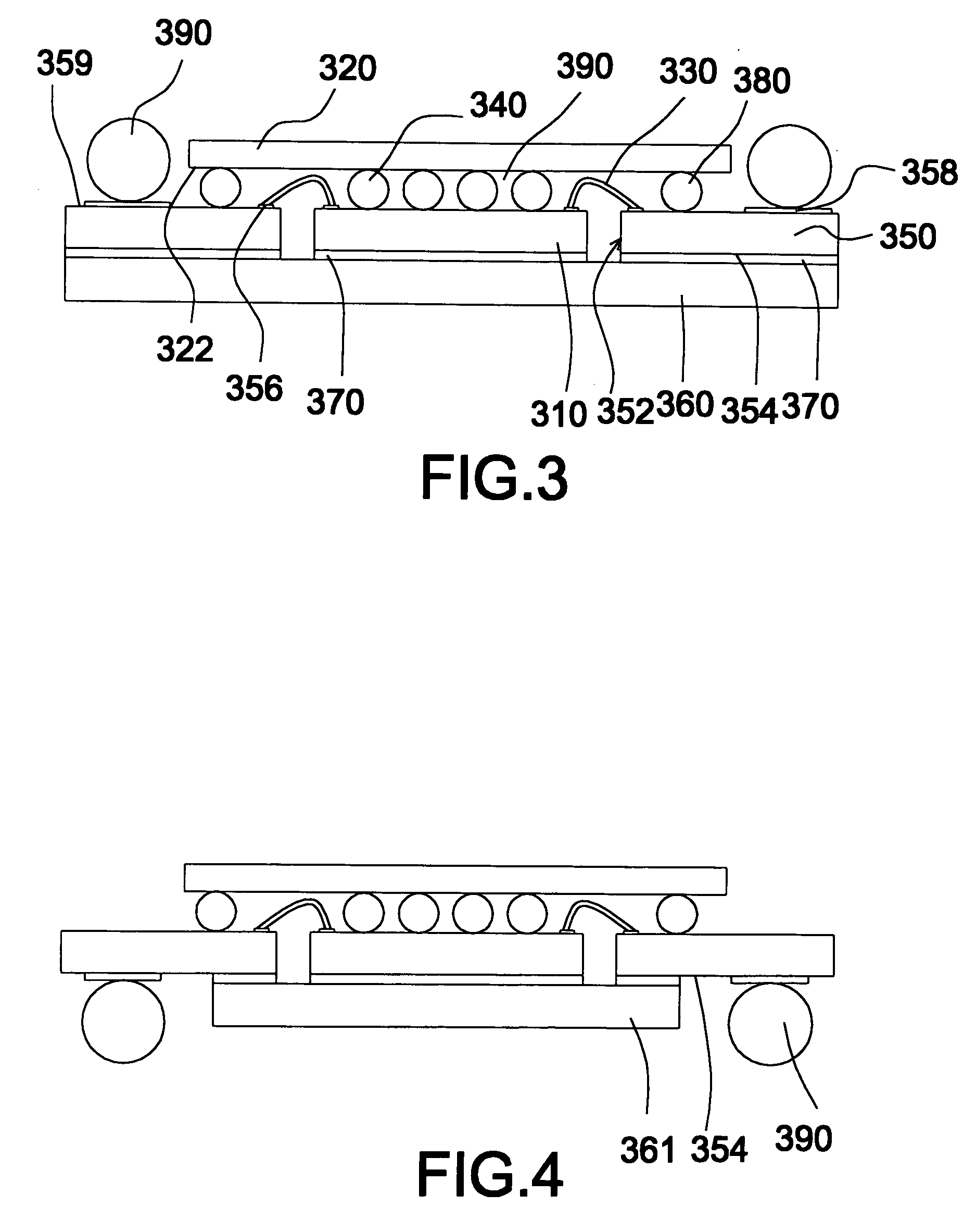 Flip chip stacked package