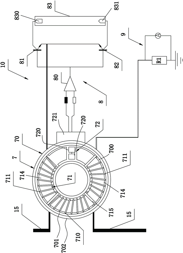 Acquisition unit for leak current of ultra high voltage direct-current arrester based on two Hall elements