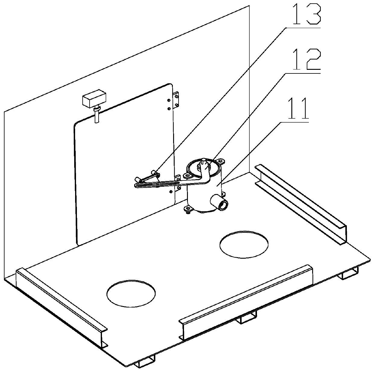 Automatic charging device for intrinsic safety type inspection robot