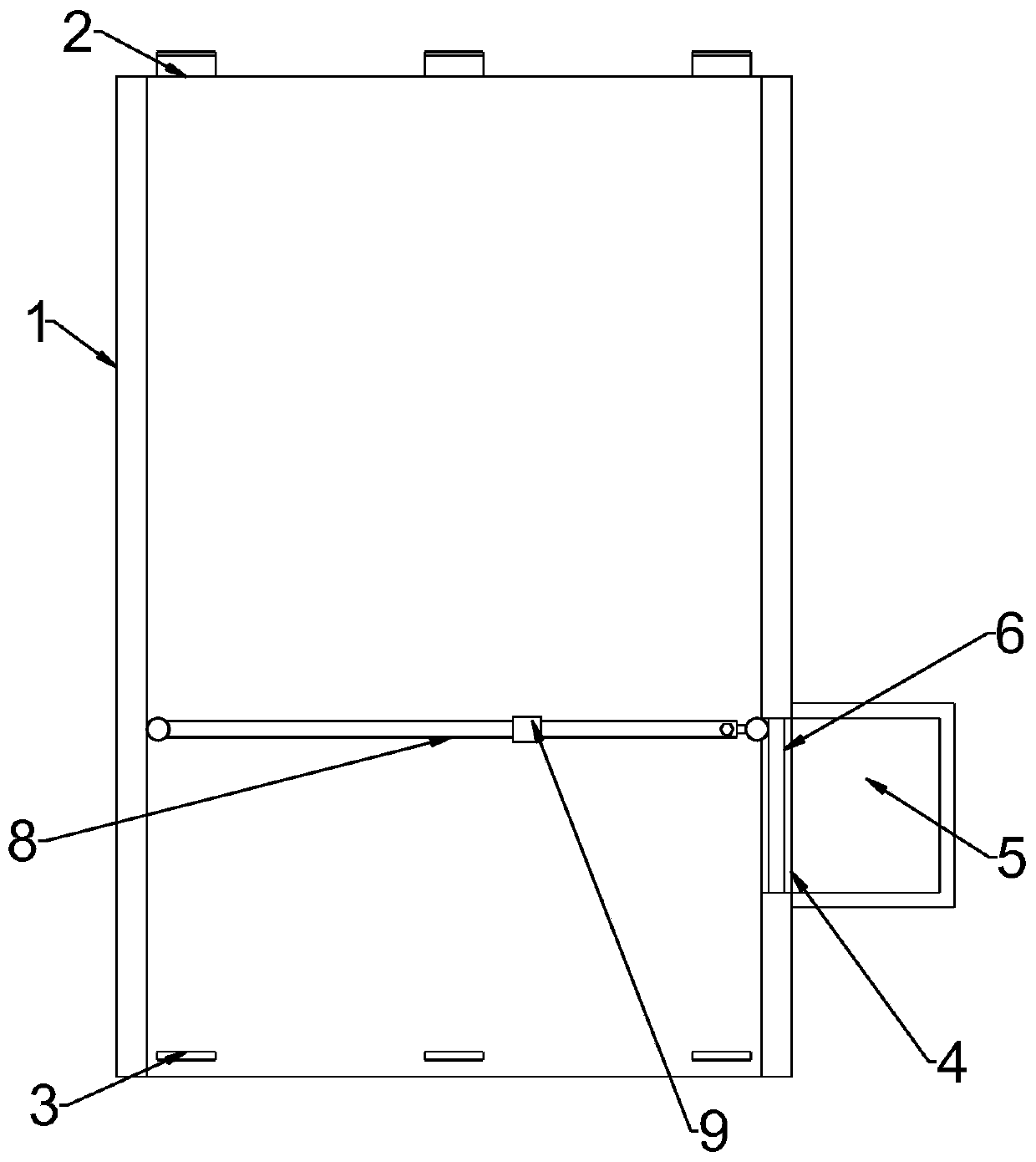 Split type easy-to-clean chute for highway engineering