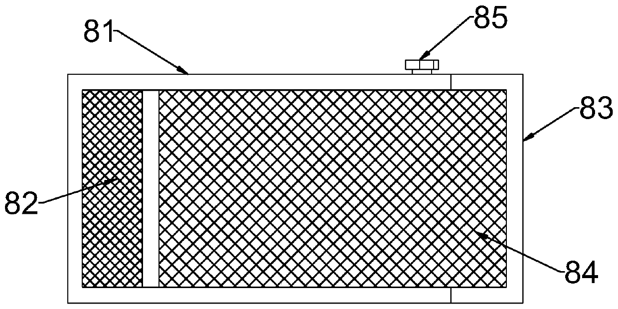 Split type easy-to-clean chute for highway engineering