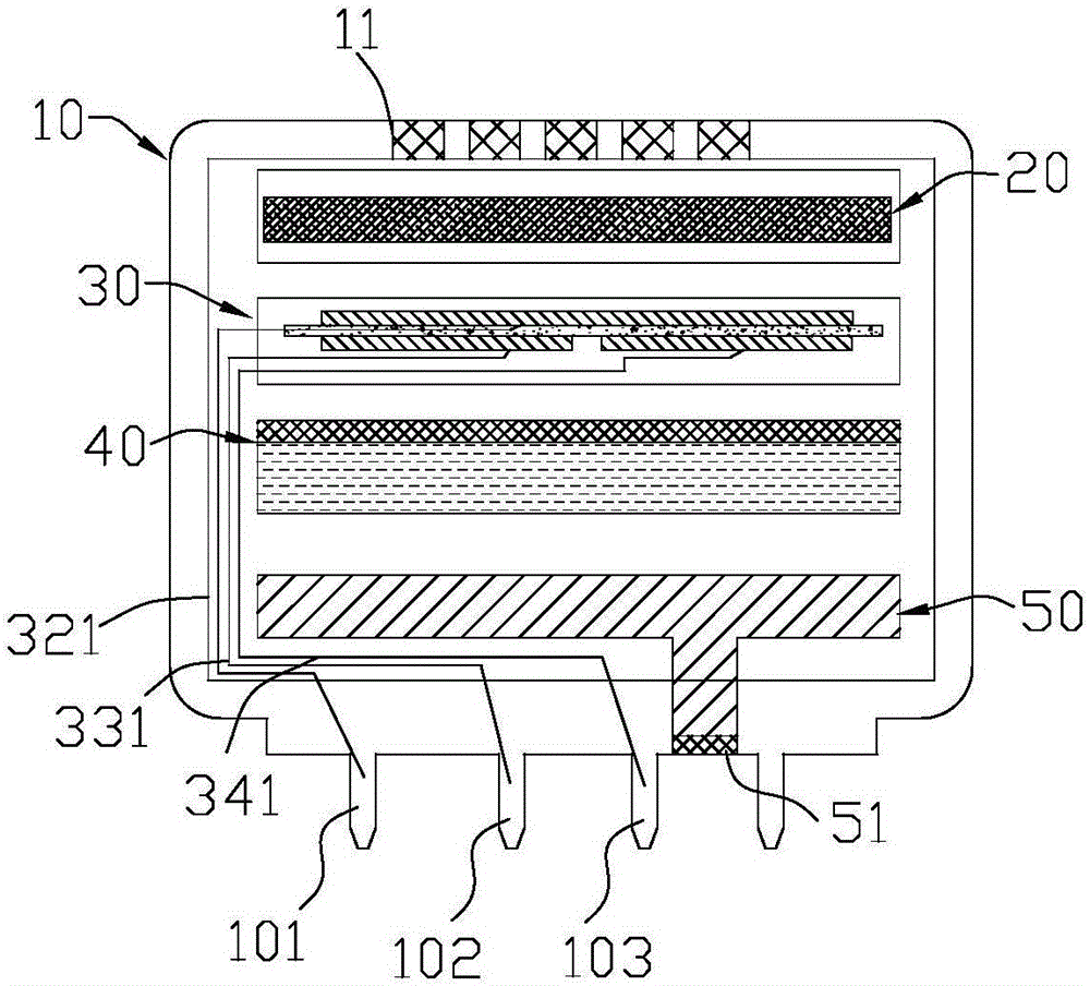 Hydrogen sensor for new energy vehicle