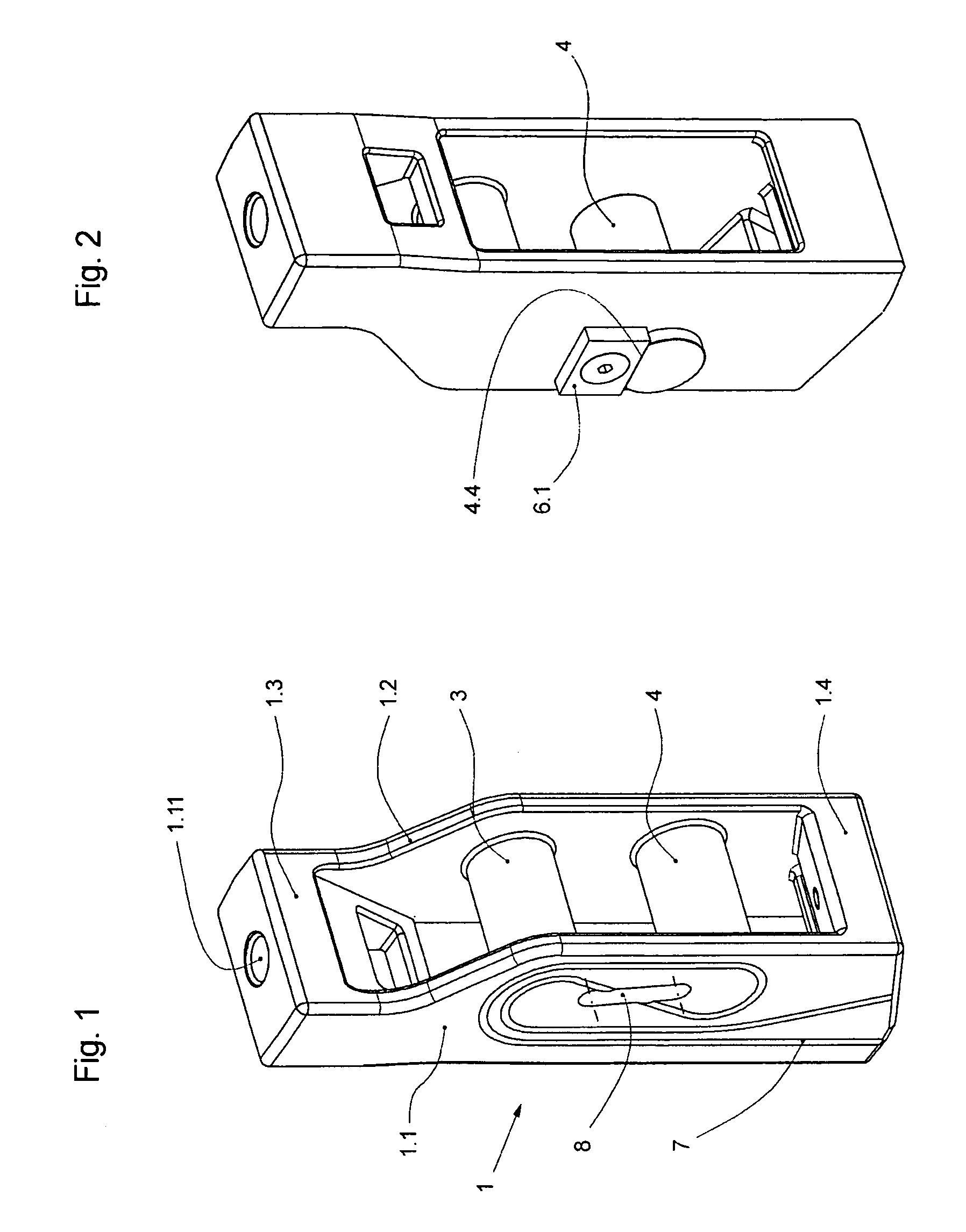 End-connector and method for fastening a flat-belt type suspension means of an elevator system