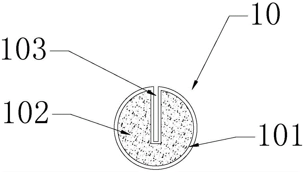 An anti-leakage composite barrier