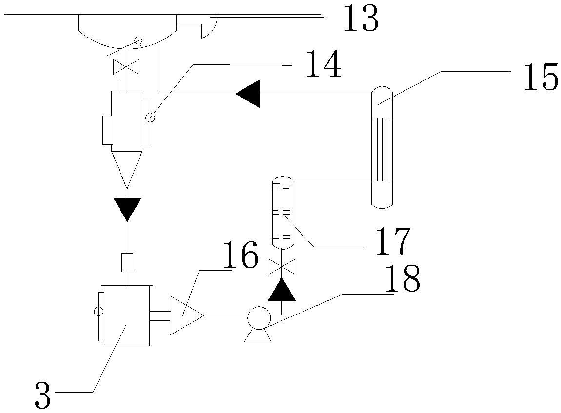 Precipitation type algae-water separating apparatus