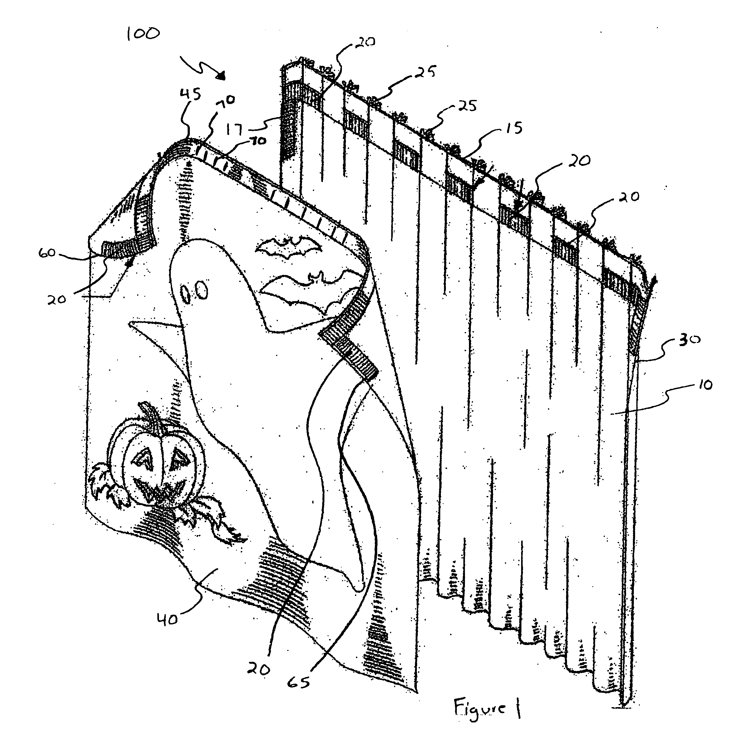 Curtain system with removable layer