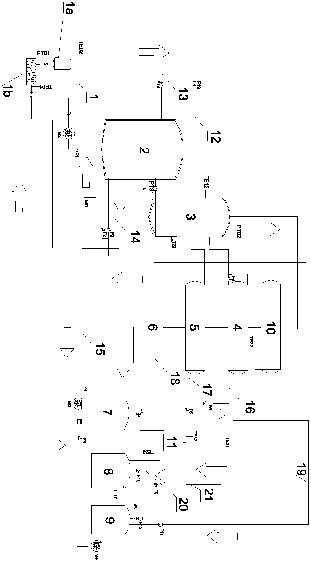 Concentration equipment of waste heat thermal pump