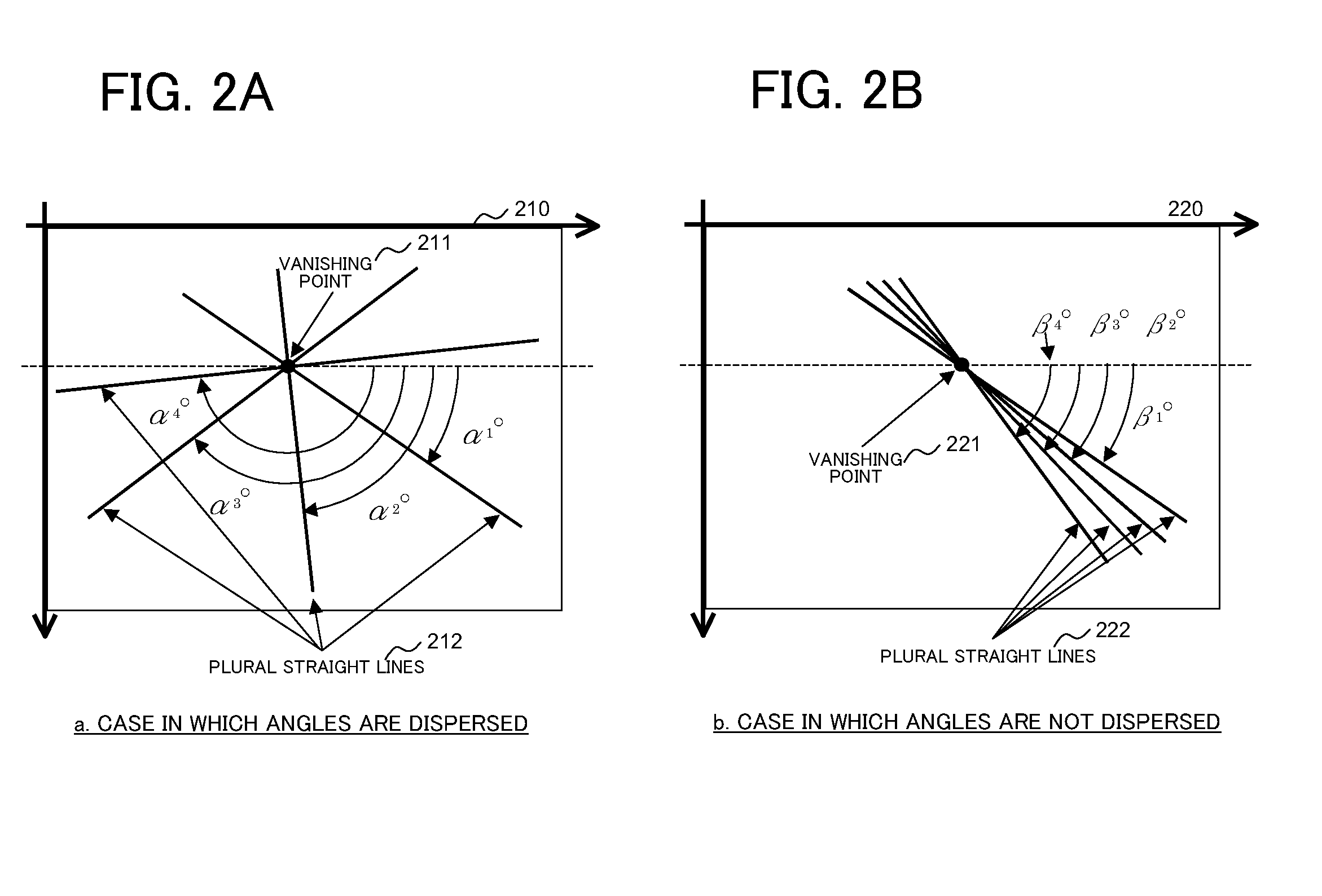 Vanishing point detecting system, vanishing point detecting method, and vanishing point detecting program