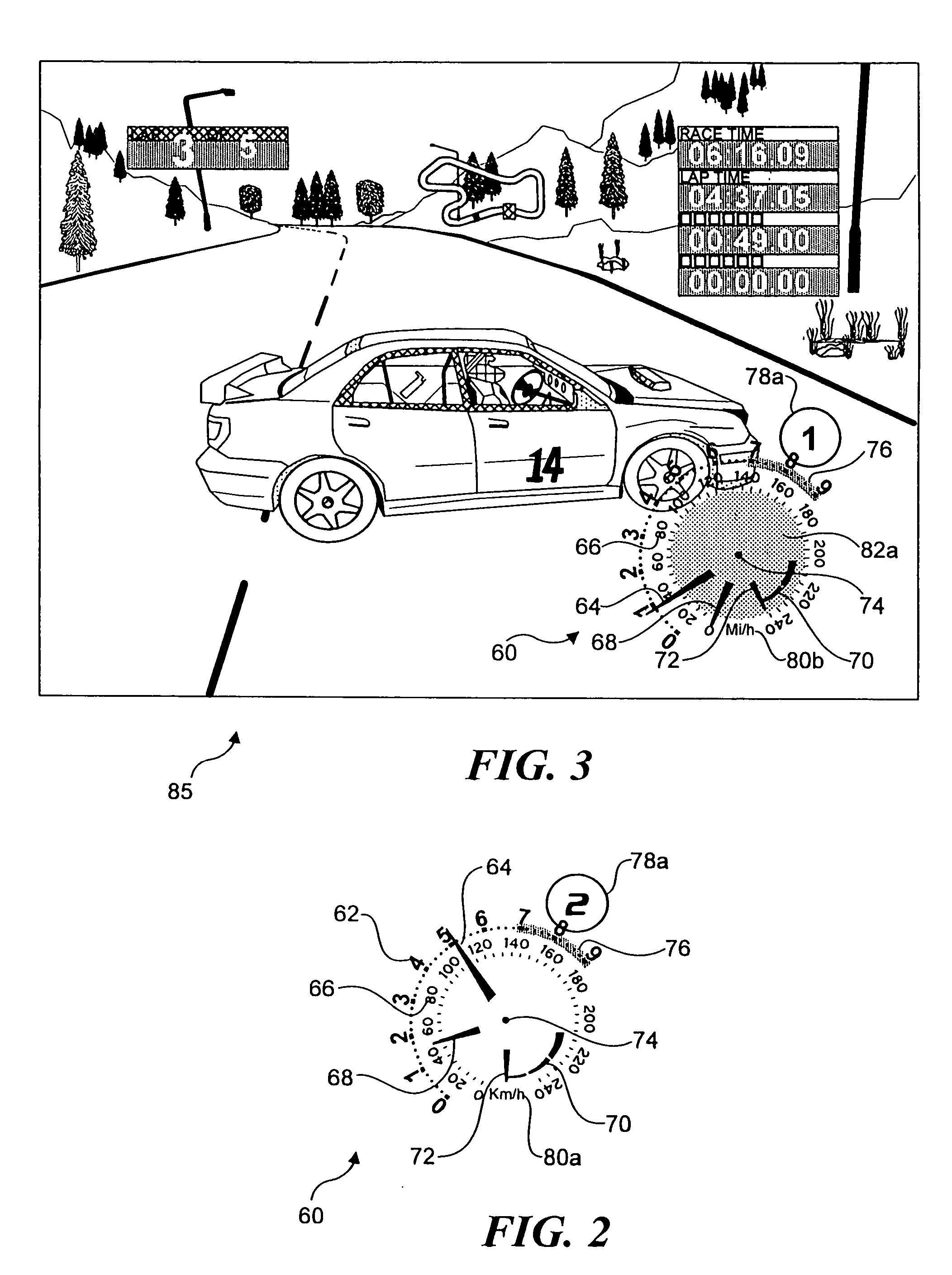 Integrated display of gauges