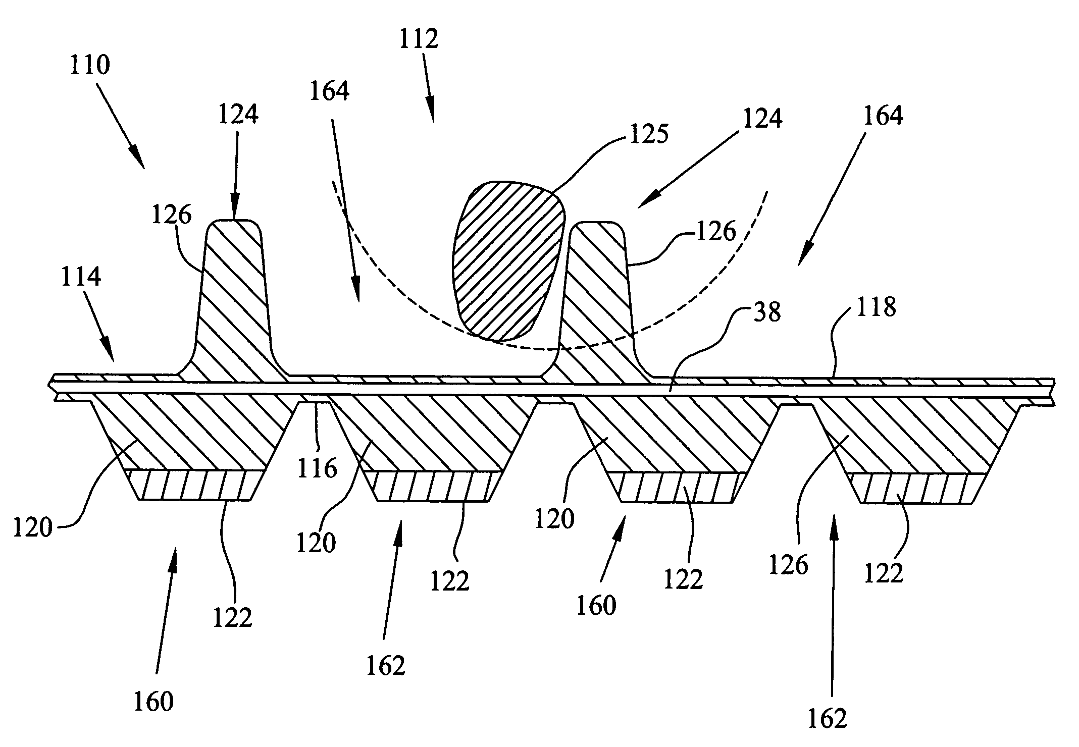 Light weight track for a snowmobile