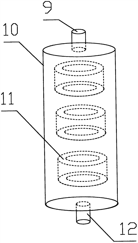 Method and equipment for low-temperature magnetization treatment of garbage