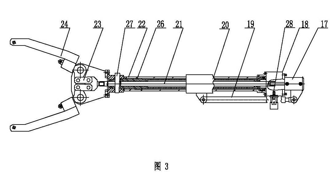 Material-charging material-taking servo simulated manipulator