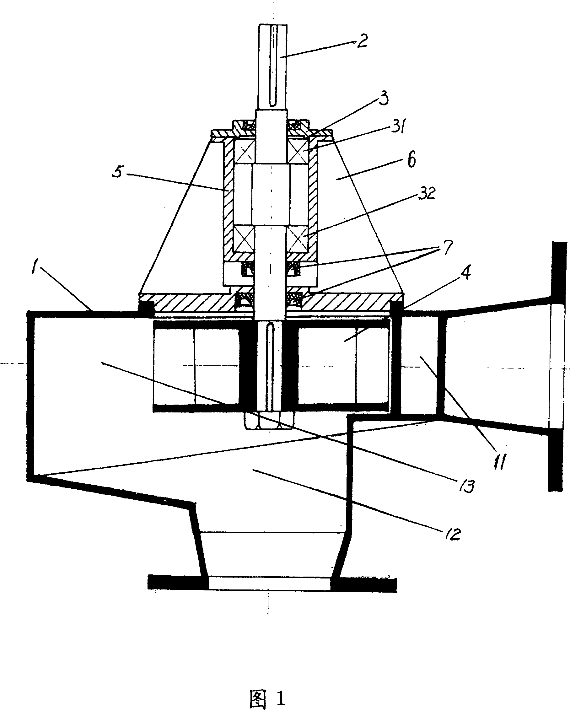 General hydraulic turbine for cooling tower