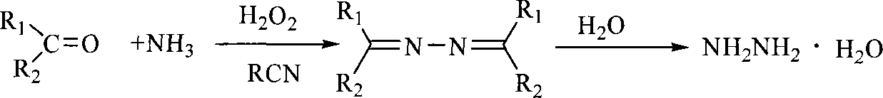 Green synthesis method for ketazine