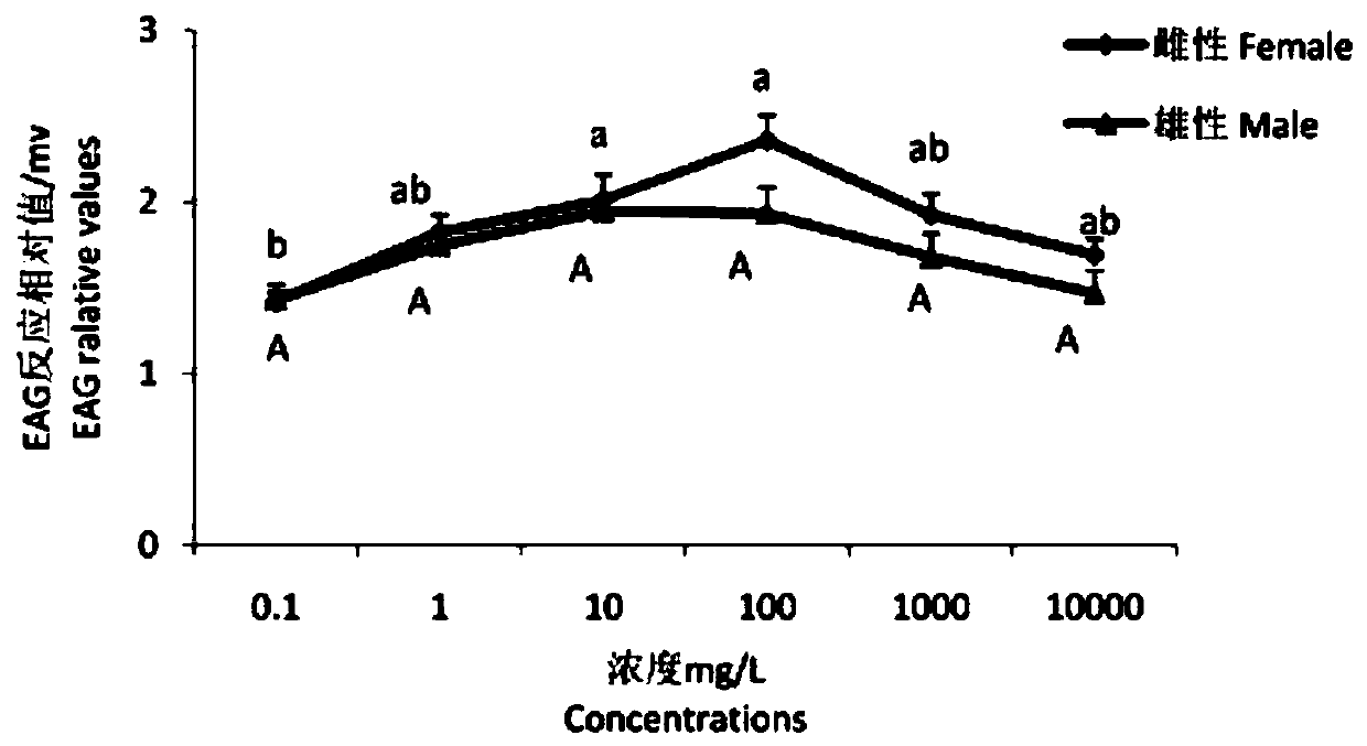 A kind of application based on non-host plant volatiles as tea geometrid attractant