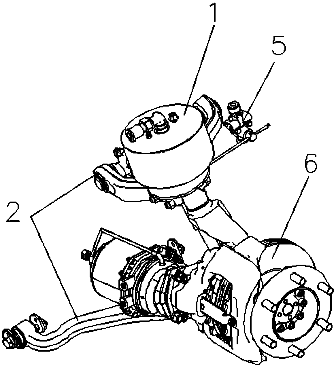 Independent rear suspension of pure electric four-wheel drive passenger car