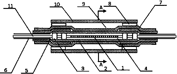 Packaging structure of distributed feedback fiber laser