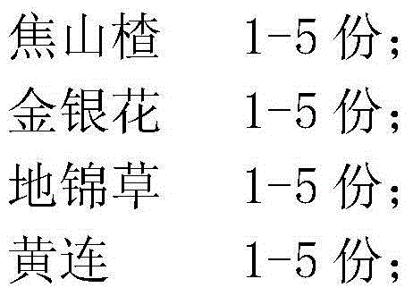 Traditional Chinese medicine oral liquid for treating chicken paratyphoid fever and preparation method thereof