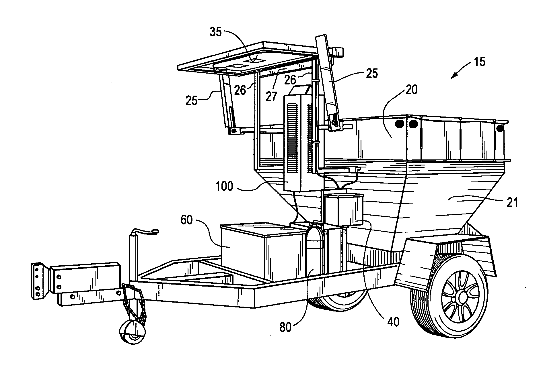 Solar-assisted patch cart