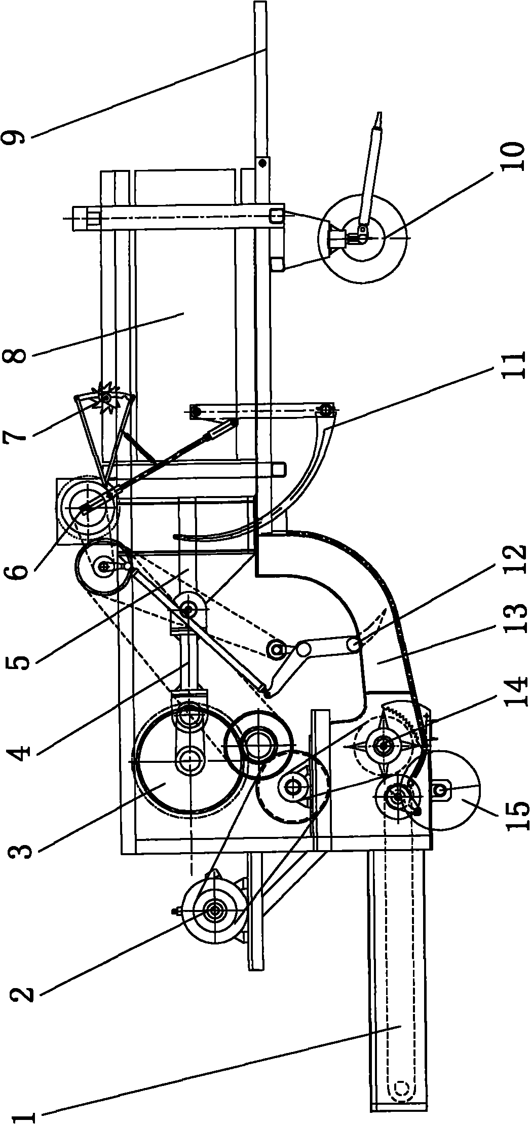 Fixed large-bale straw baler