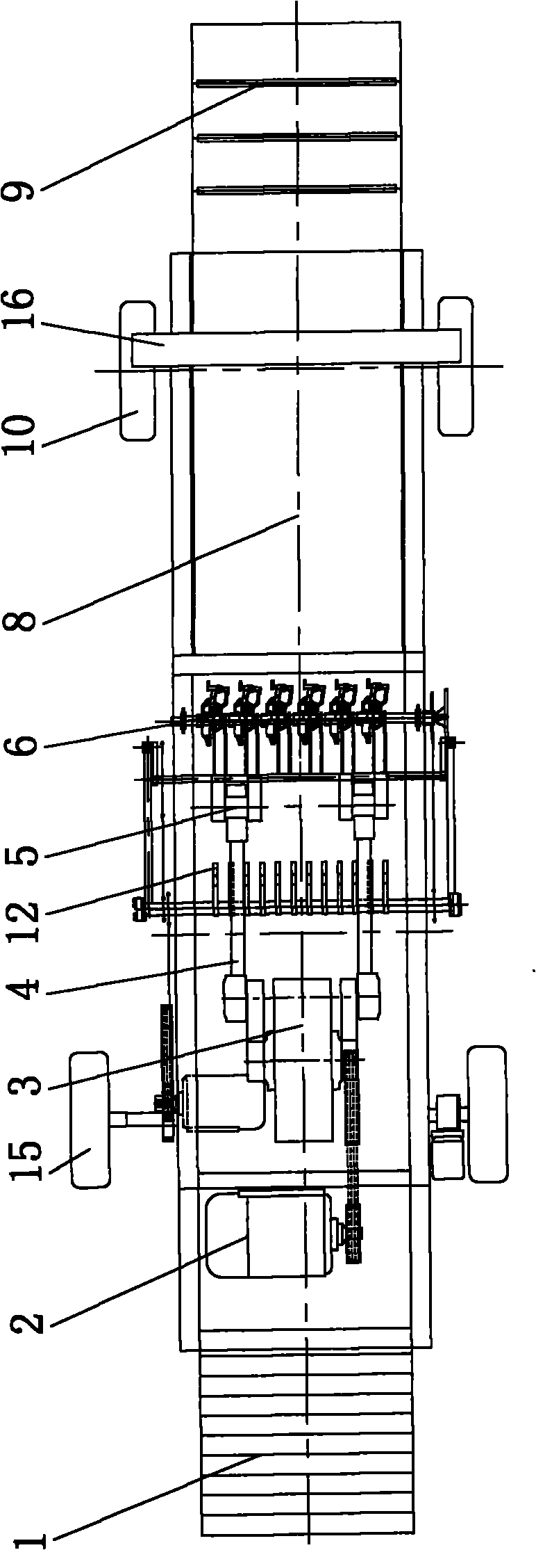 Fixed large-bale straw baler