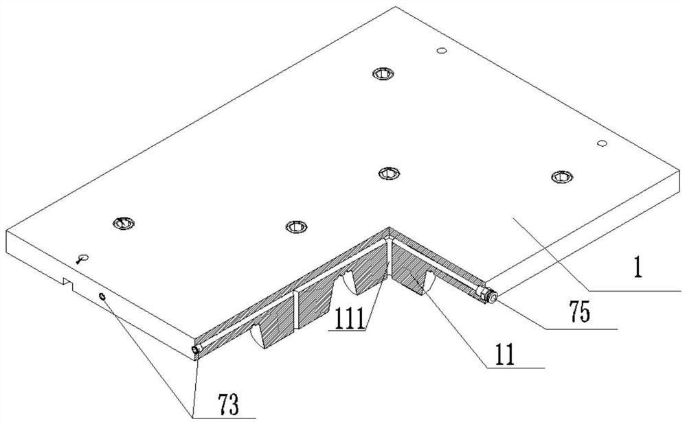 Vulcanizing mold for air spring leather bag