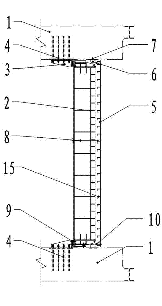 Reusable fabricated end seal structure for immersed tube tunnel