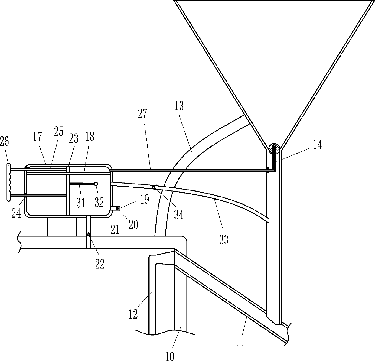 Sewage treating agent dissolving device