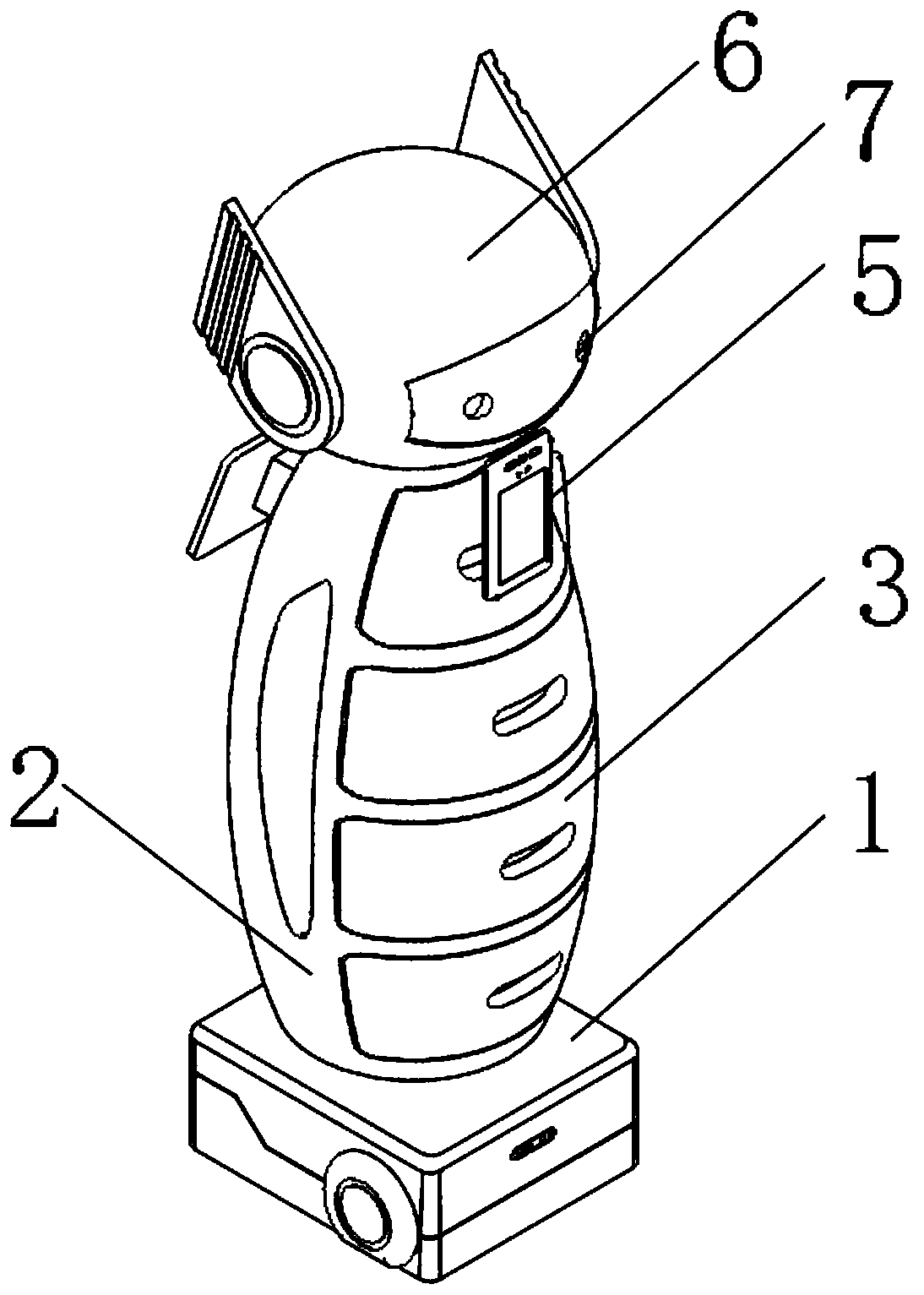 Intelligent temperature measuring and transporting robot