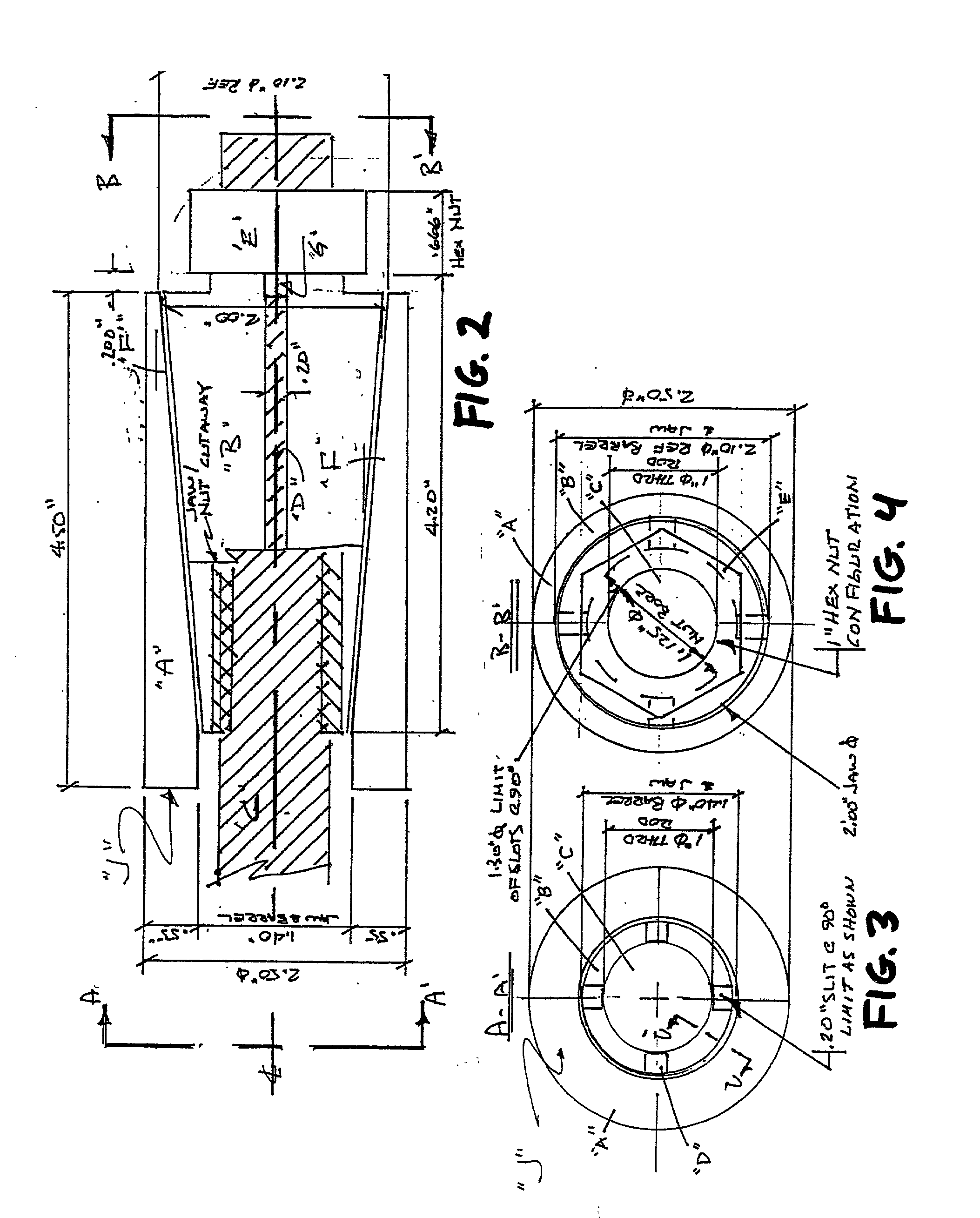 Threaded compression-enhanced fastening device for use with threaded rods