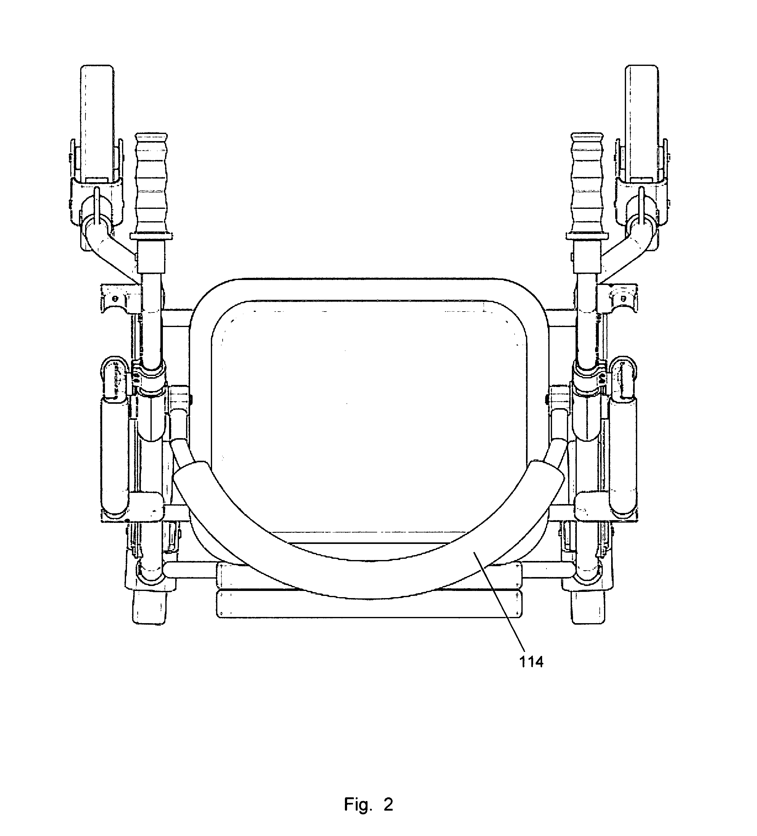 Reversible walker assembly