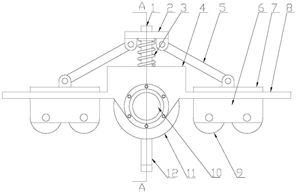 Cable car hanging structure applied to rural intelligent logistics distribution