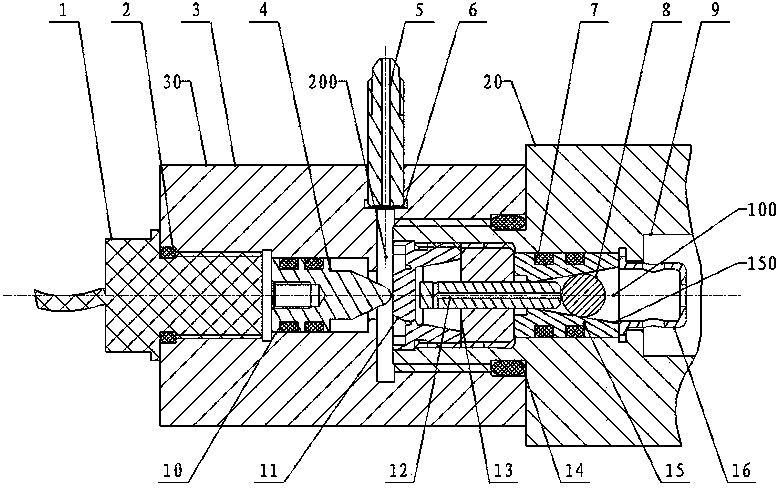 Gas filling and gas supply joint for gas cylinder and high-pressure gas cylinder using same