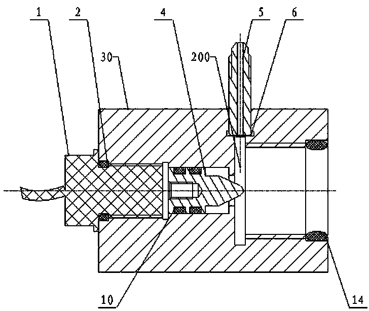 Gas filling and gas supply joint for gas cylinder and high-pressure gas cylinder using same