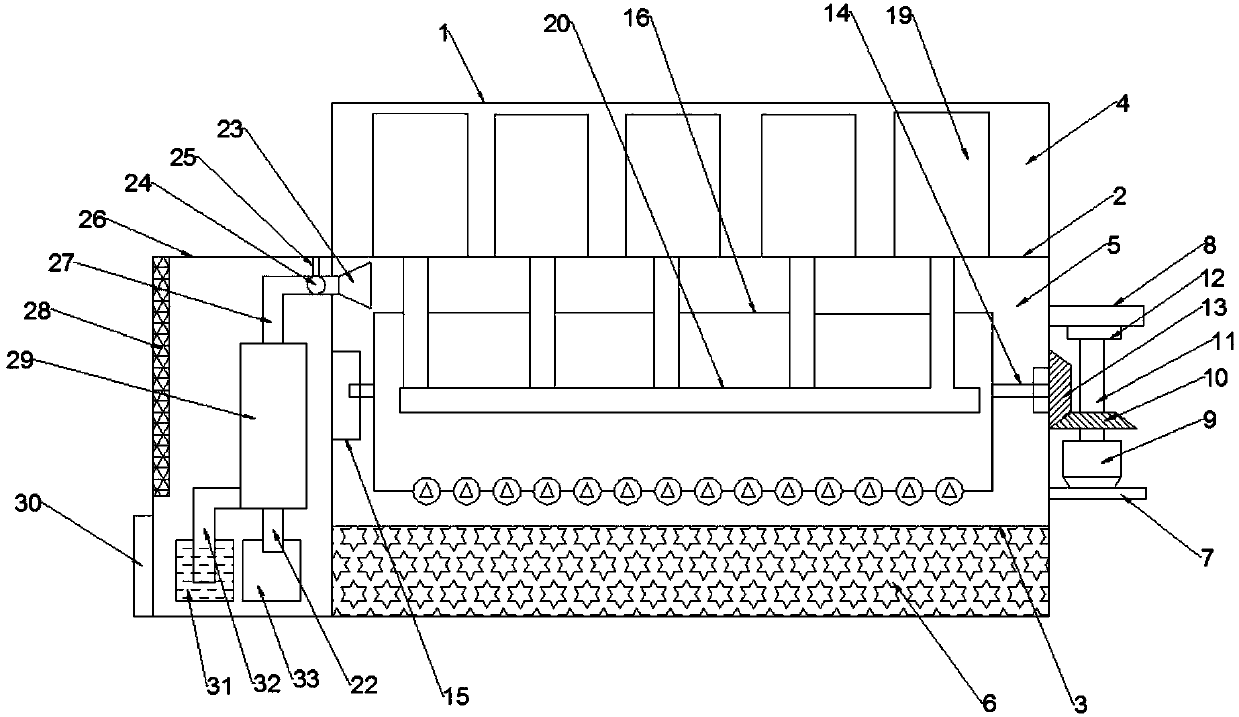 Automatic barbecue machine capable of carrying out oil fume absorption treatment in barbecue process