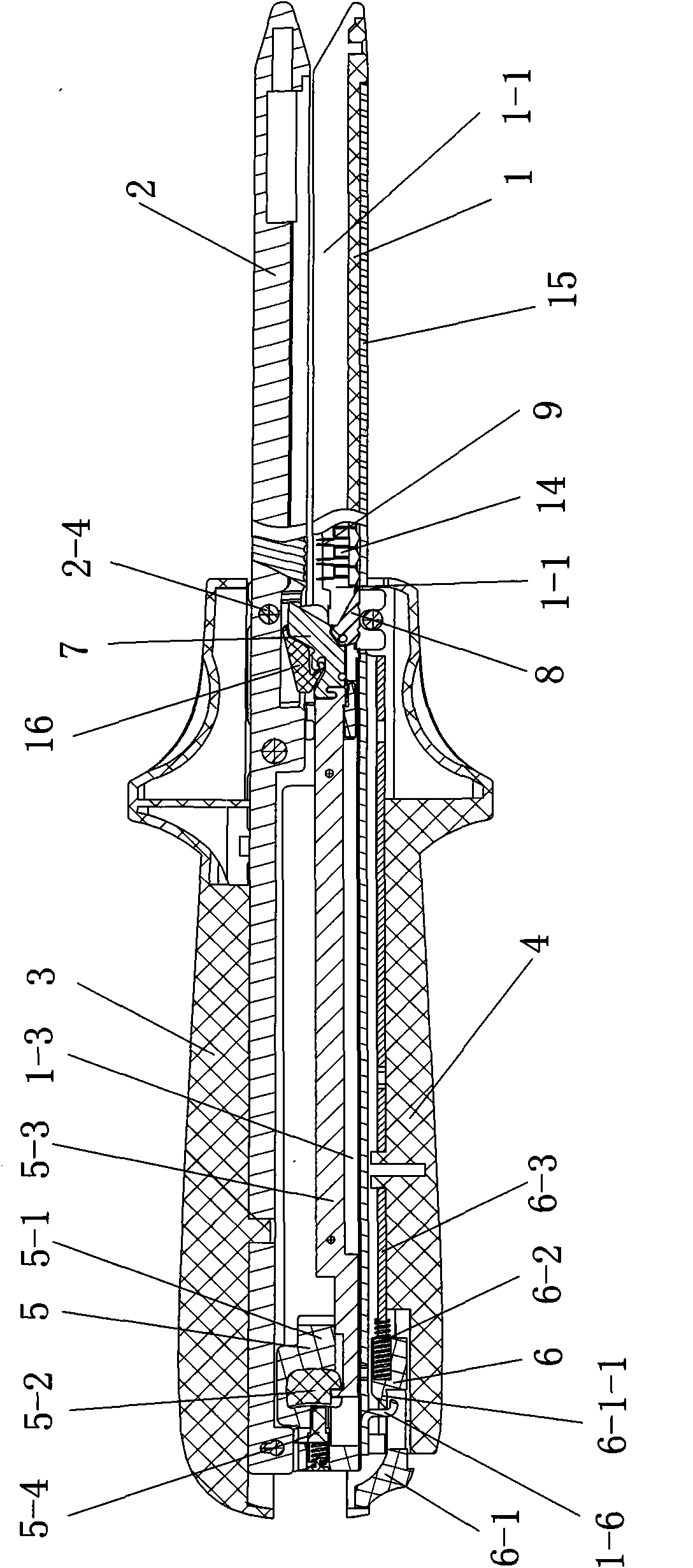 Linear type anastomat