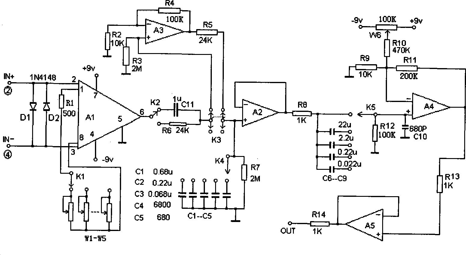 Integral multi-point synchronous recording and multi-brain zone function relation monitoring system and method